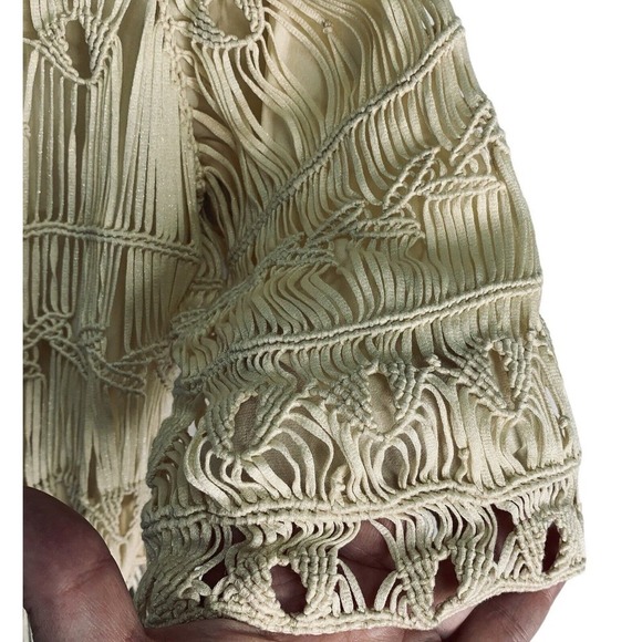 Diane Von Furstenberg Solar Macrame Belted Mini Dress Womens Size M NWT $595 - Picture 12 of 15